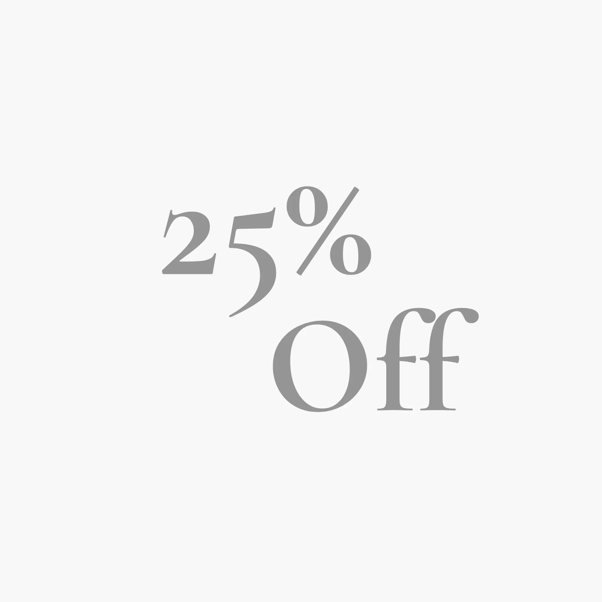 25% Off