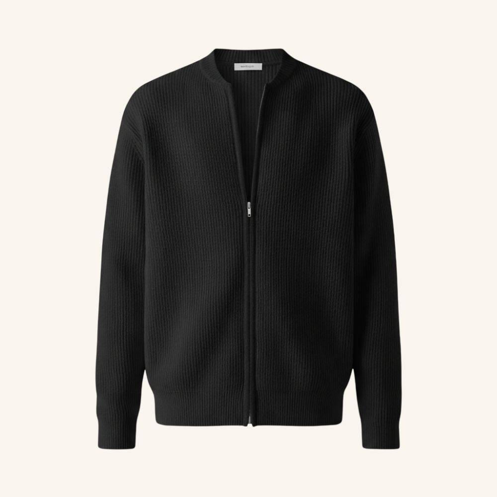 Saville Knit Zip Cardigan