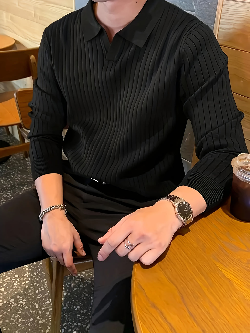 Midnight Rib Polo